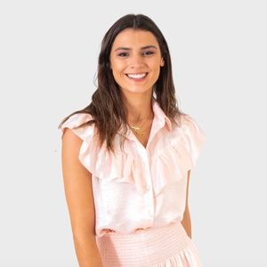 Pink Koch Layla Blouse Small